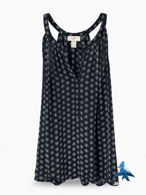 1324 LOFT Black White Micro Motif Swing Camisole Tank – Size M